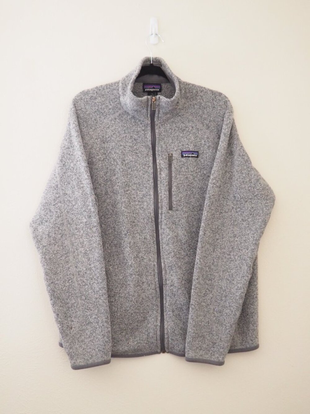Patagonia Grey Full Zip Better Sweater Mens sz L - Picture 3 of 5
